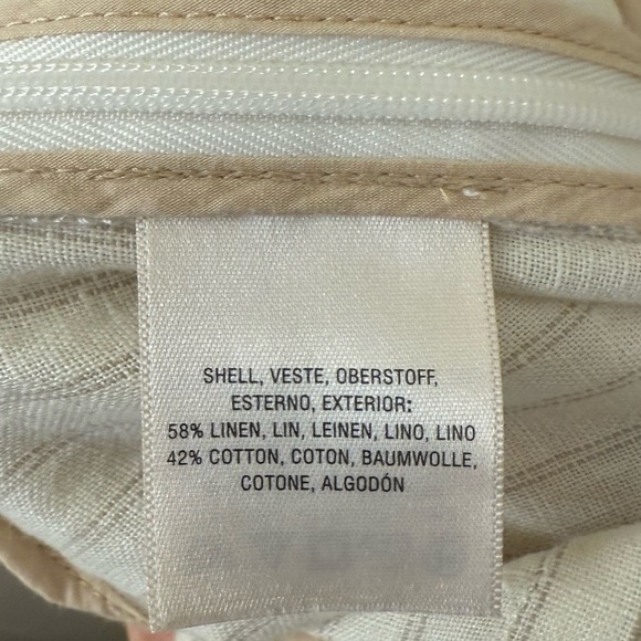 Anthropologie Palm Beach Belted Culotte pants linen cotton blend size 4 boho - Picture 11 of 13